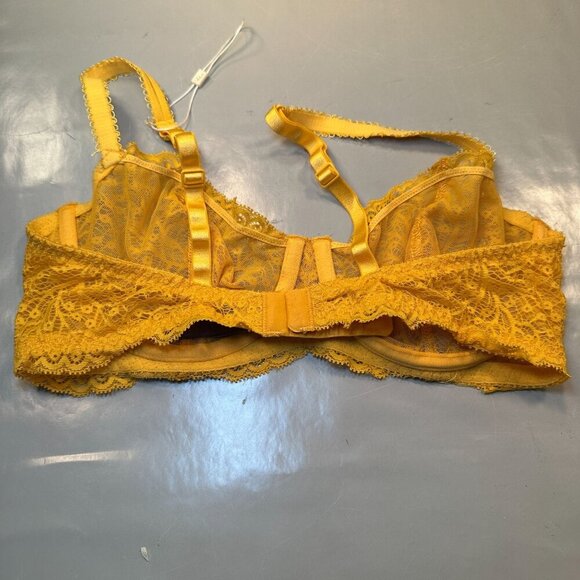 Jourelle Allegra Balconette Underwire Bra Italy Women Lace 34D Adjustable Straps - Picture 7 of 15